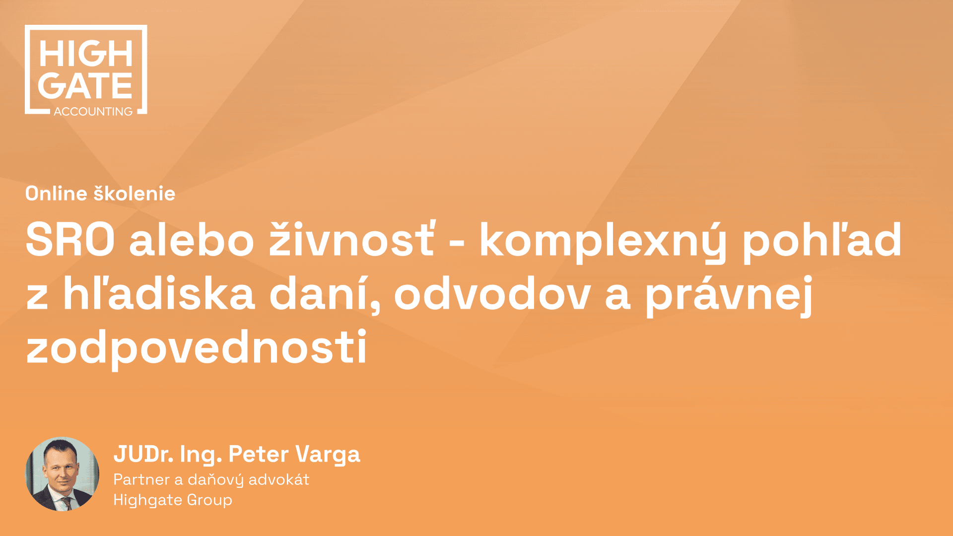 SRO alebo živnosť – komplexný pohľad z hľadiska daní, odvodov a právnej zodpovednosti - 2022